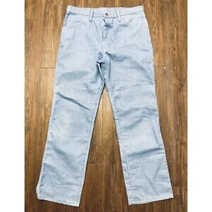 Vintage Wrangler Riggs Workwear Jeans Mens 36x32 Light Wash Denim